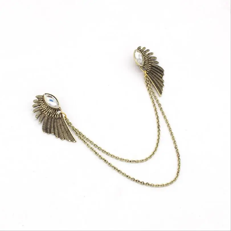 Мужской трикотажный кардиган с кольцом ангельские крылья|Зажимы для галстука и