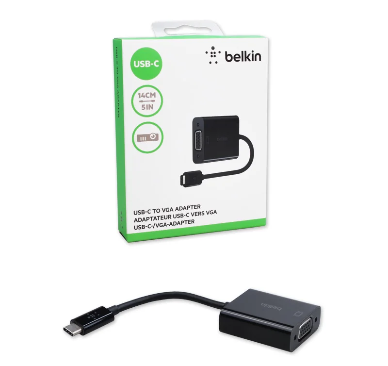 Belkin Премиум USB C VGA Кабель адаптер 1080 P для проекторов ноутбуков с Тип порт MacBook pro