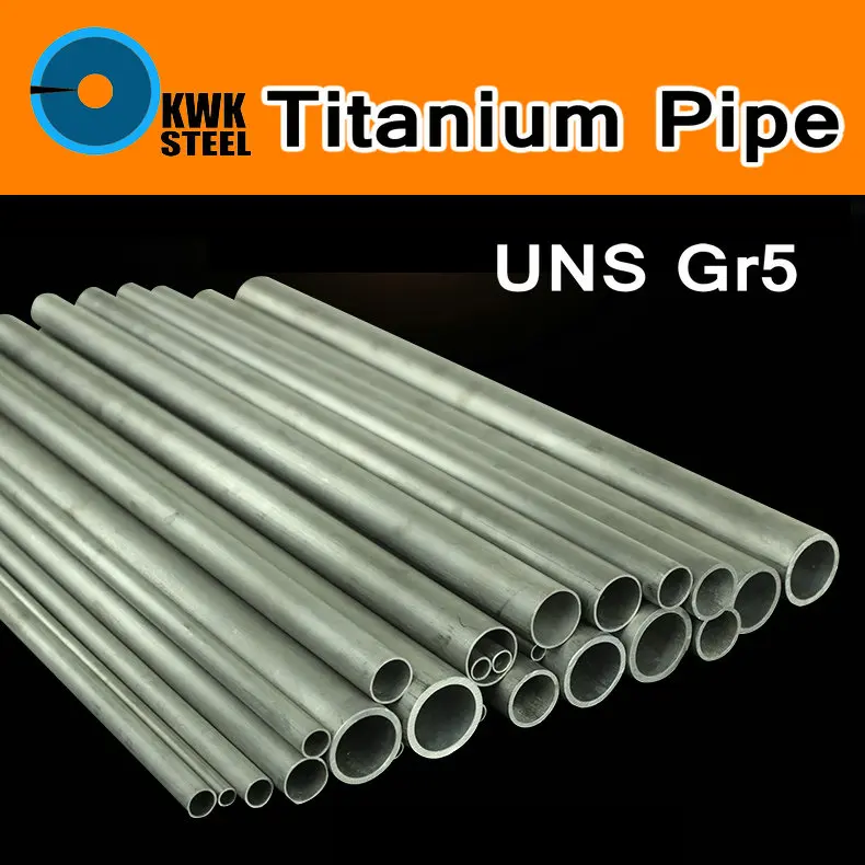 

Titanium Alloy Pipe Tubular TA2 Titanium Ti Round Seamless Tube Tubing Piping DIY Material Anti-corrosion