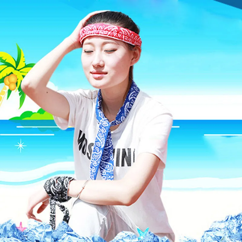 3 шт. шарф охлаждающий тепловой тюрбан головная повязка для спорта на открытом