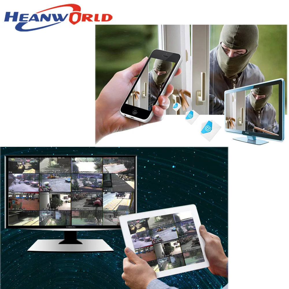 Сетевой видеорегистратор Heanworld 32 канала NVR 5MP 1080P H.265 Full HD 32CH для системы