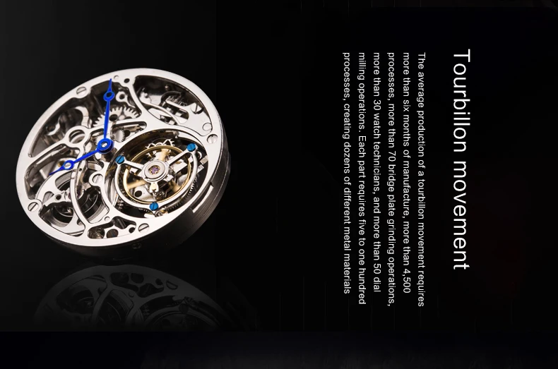 Топ бренд для мужчин Tourbillon механические часы Зодиак лошадь Скелет 24 К золото кожа для мужчин s Чайка Tourbillon часы Поддержка на заказ