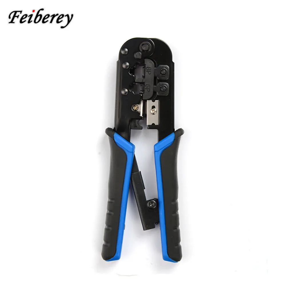 

Dual Modular Telecom Network Crimping Tool for Cable Cutting Stripping Crimper 8P8C RJ45 6P6C RJ12 6P4C RJ11 Plug FTTH Tool