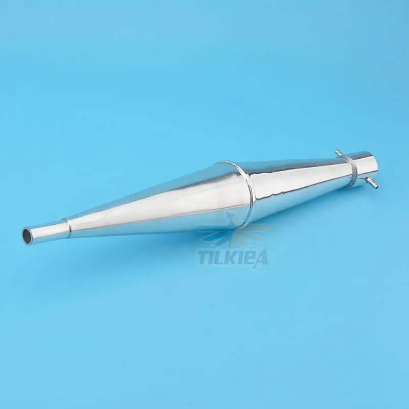Глушитель из алюминиевого сплава L386mm для 23 30cc Zenoah газовый морской двигатель