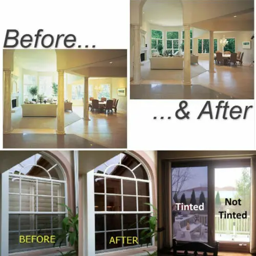 Ограничитель 100 50 см x Темно Черная Тонирующая пленка для окна автомобиля VLT 5%