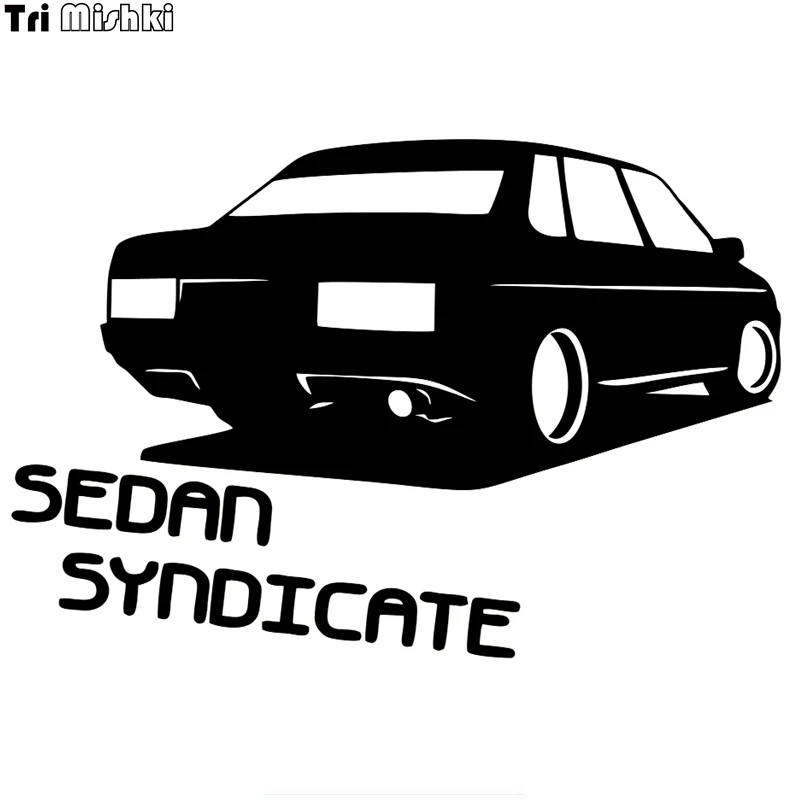 Tri Mishki HZX233 13.5*20см 1 4шт прикольные виниловые наклейки на авто sedan syndicate for vaz lada ВАЗ