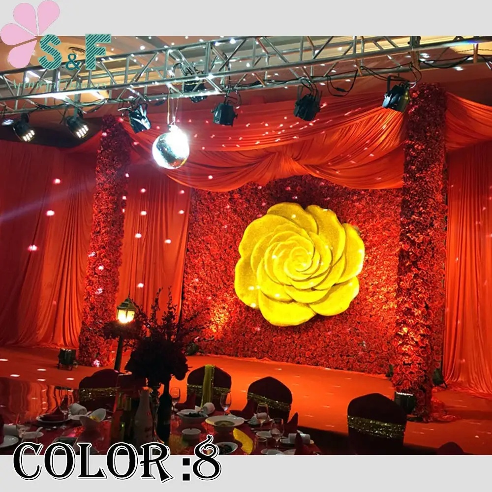 2 шт./лот бесплатная доставка искусственный цветок на стену свадебный фон