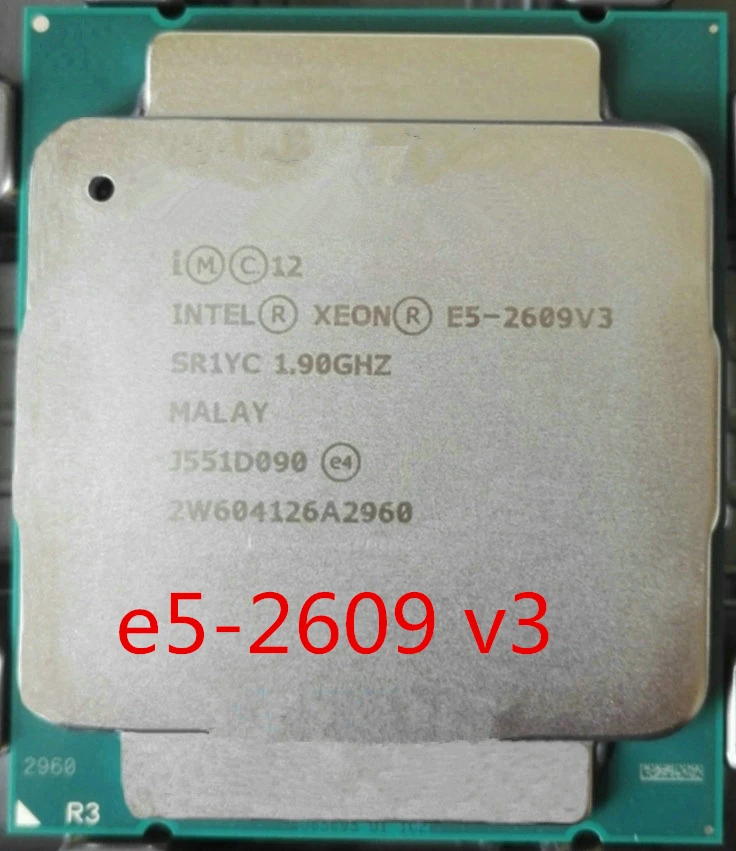 Оригинальный процессор Intel Xeon E5 2609 V3 (1 9 ГГц/15 МБ/85 Вт/) LGA2011 настольный для