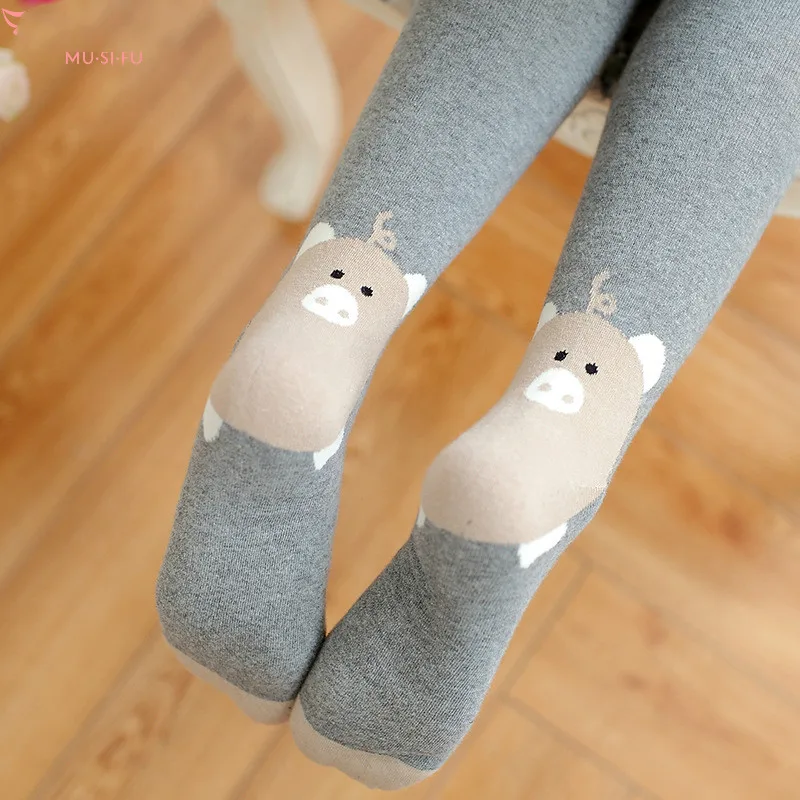 2 шт./лот Новые жаккардовые колготки с мультяшным принтом пяток однотонные