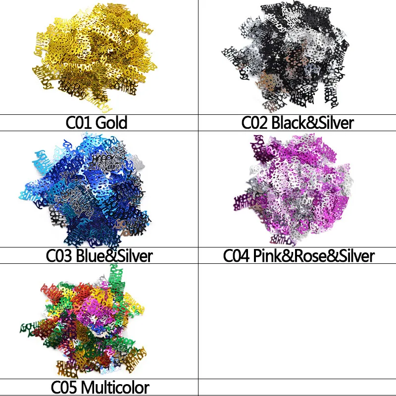 Декоративная посыпка для свадебного стола 15 г/упаковка письма с поздравлениями