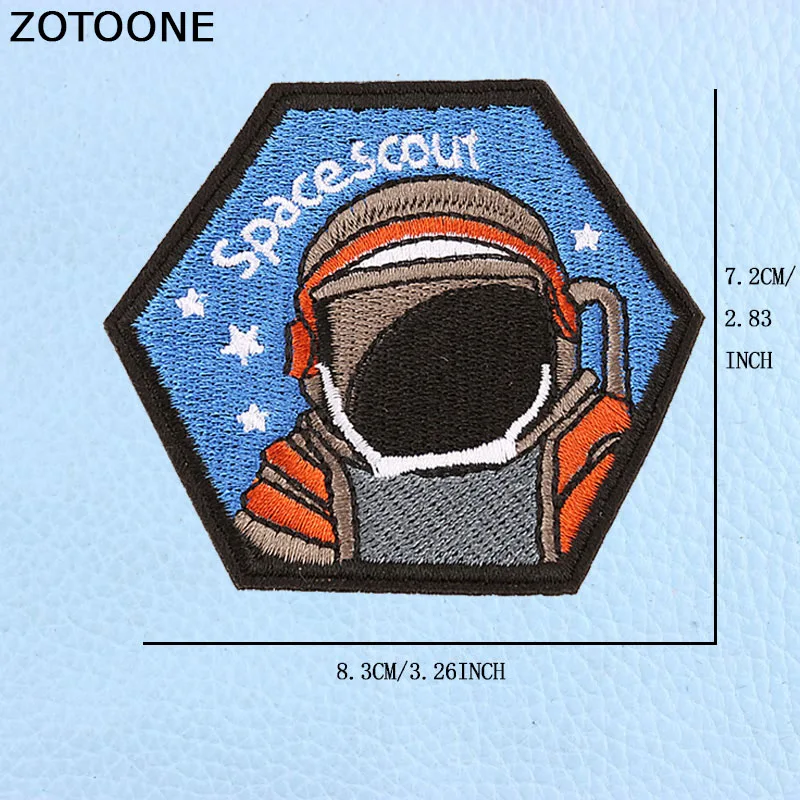 ZOTOONE UFO подвеска в виде космонавта и планеты Космос вышитые патчи железные нашивки для одежды нашивки DIY полосы инопланетяне значки аппликации E