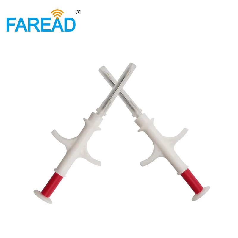 

FDX-B 2.12*12mm Microchip Injector RFID Animal Tracking Dogs Cat Turtle ID Micro Chip Bioglass Tube Syringe x300pcs/Lot
