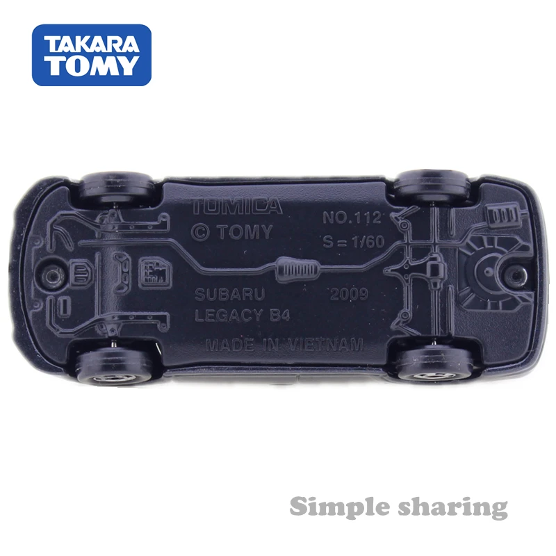 Takara Tomy Tomica Subaru Legacy B4 автомобиль 1:60 No.112 литой набор популярных моделей миниатюрные