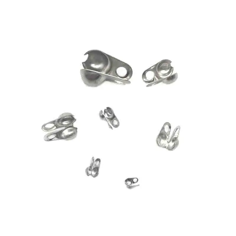 WIWI 50 шт./лот оптовая продажа пряжки из нержавеющей стали для бисера оболочки