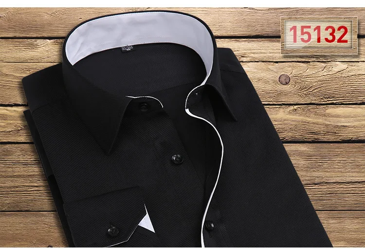 camisa masculina 11 цветов S-5XL мода узкие длинные рукава свадебные жених рубашка большие размеры Деловые рубашки для мужчин