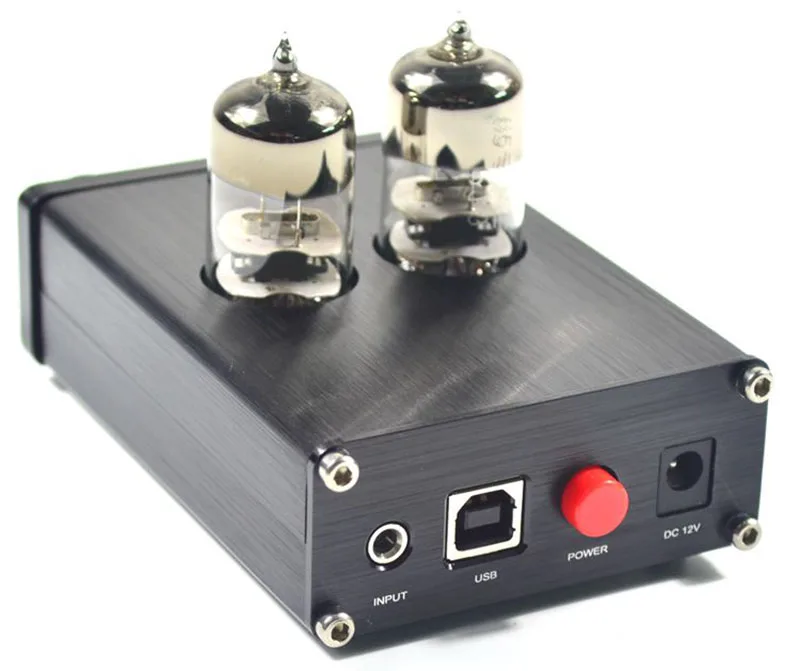Усилитель для наушников HiFi 6J9, вакуумный ламповый предусилитель, контроль тона, Стерео предусилитель PCM2706, USB DAC декодер
