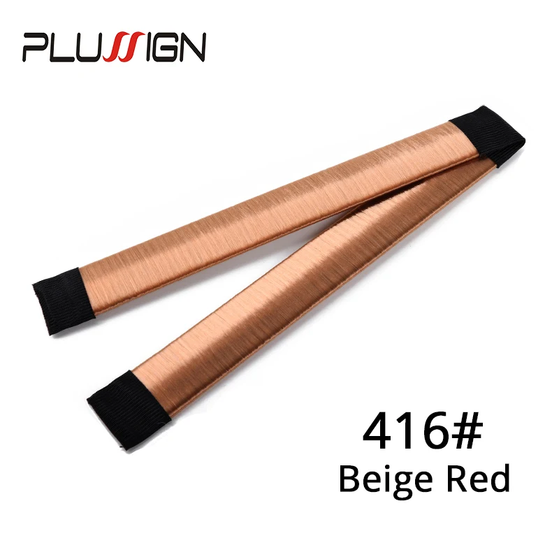 416 beige red Резинка для волос в виде булочки, милая французская тарелка для волос, 7 цветов, профессиональная плюсина, новинка, заколка для волос, инструмент для девушек и женщин - Цвет: 416 beige red