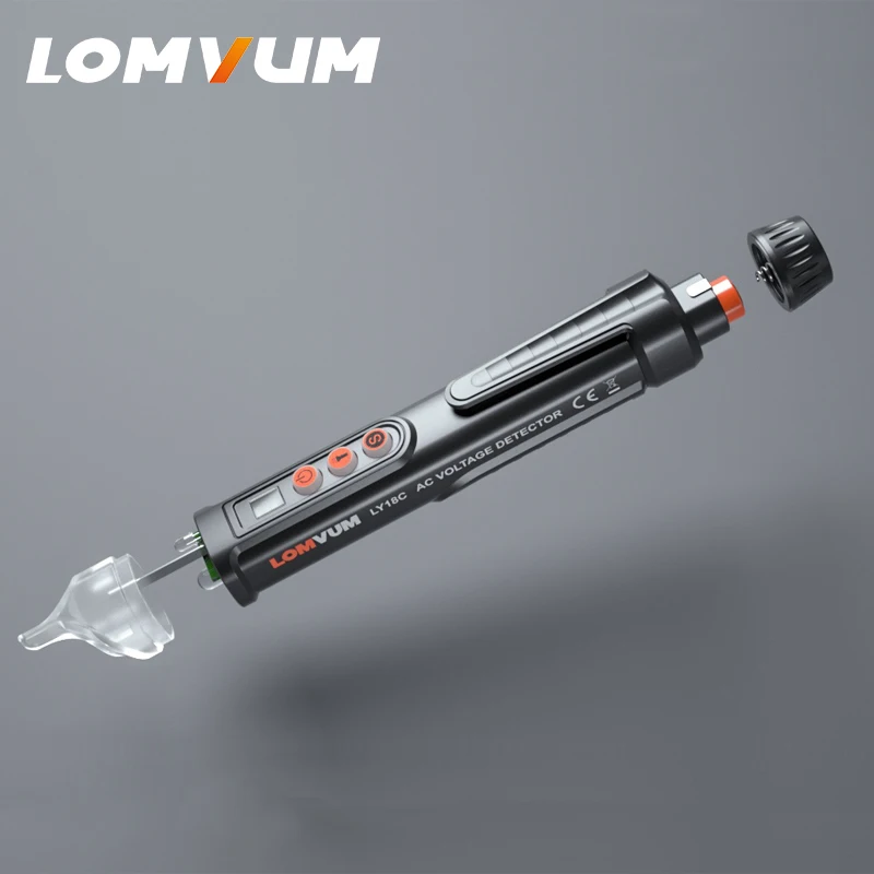

LOMVUM Circuit Breaker Finder Pencil Voltage Tester Non-Contact Voltage Testers 12-1000V AC Led Flashlight Beeper Detector Pen
