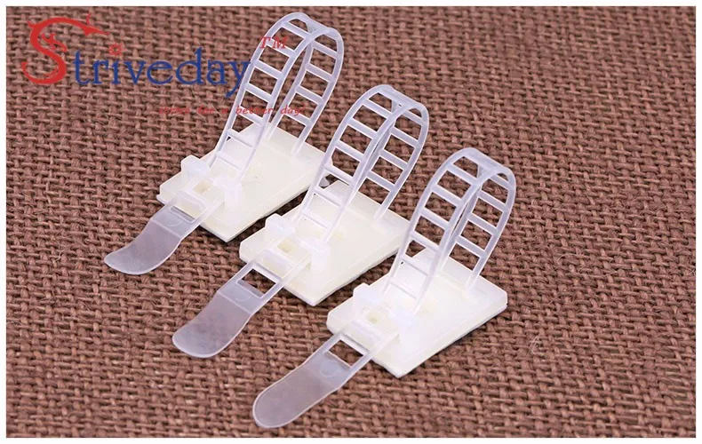 10 шт. регулируемые Кабельные зажимы аксессуары для проводов крепления для галстука Защита окружающей среды винтовые отверстия клей Beamline Галстуки CL-2
