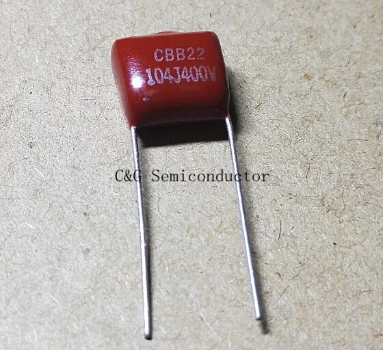 40 шт. конденсатор с металлической пленкой CBB 104K 104J 400V CL21 0 1 мкФ 100NF 104 | Электронные