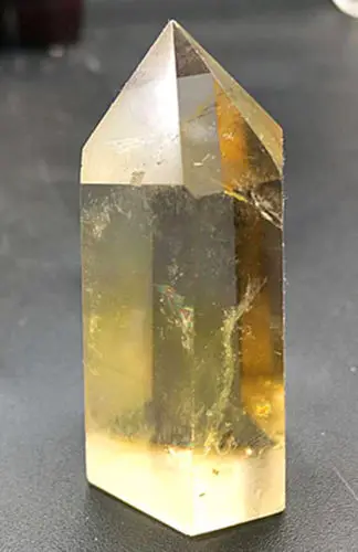 

44 г натуральный цитрин Исцеление полированный кристалл кварца палочка ТОЧКА