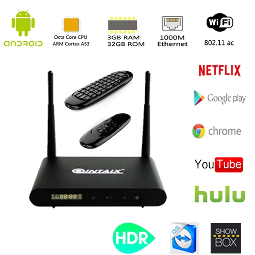 Новинка! Amlogic S912 Восьмиядерный HDR медиаплеера Android 7 1 3 ГБ Оперативная память 32