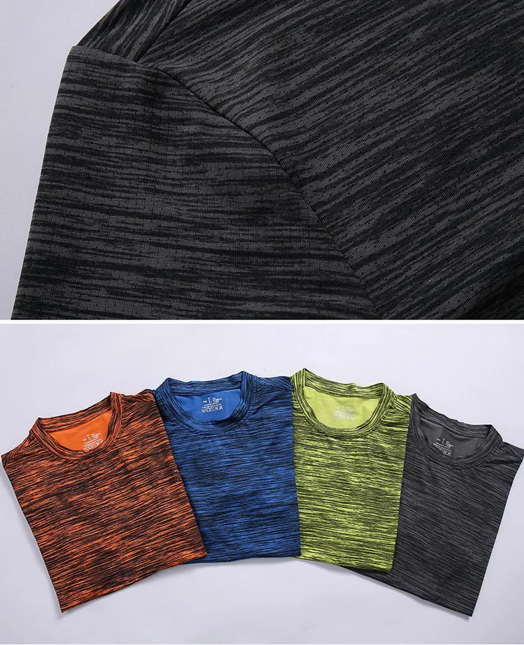 Men's Summer Casual Quick Dry Sports Set Solid 2 Pieces Running Jogging Cycling Sports Gym Tracksuit T-Shirts+ Shorts New,GA345