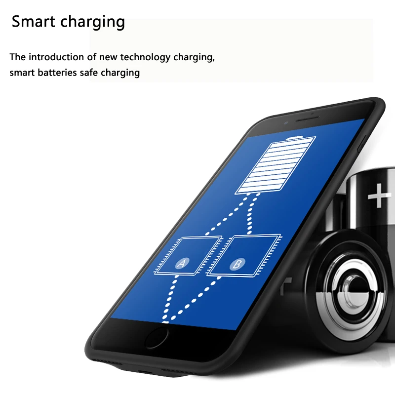 Зарядное устройство для iPhone7/8 Plus battery Case 4000 мАч запасная внешняя аккумуляторная батарея зарядное устройство power Bank