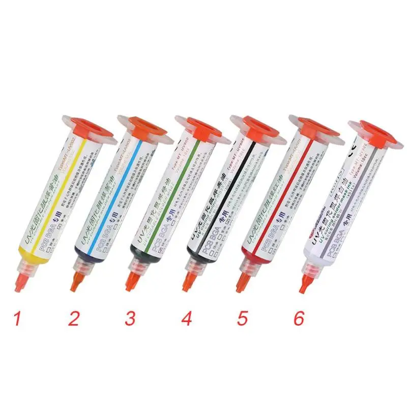 10CC Oil UV Solder Mask BGA PCB Paint Prevent Corrosive Arcing Soldering Paste Adhesive Curable Cream for | Инструменты
