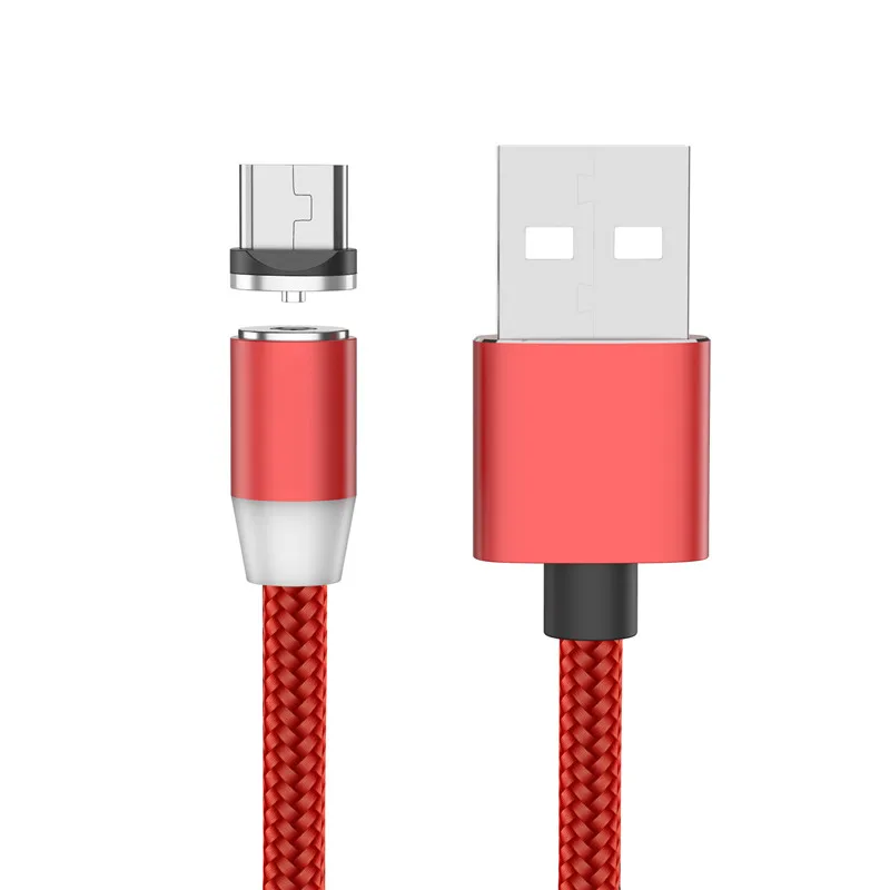 Moskado Магнитный Micro USB кабель для huawei P30 Pro type-c Зарядка для iPhone XS X 8 7 магнит Зарядное устройство usb type C кабели - Цвет: Red