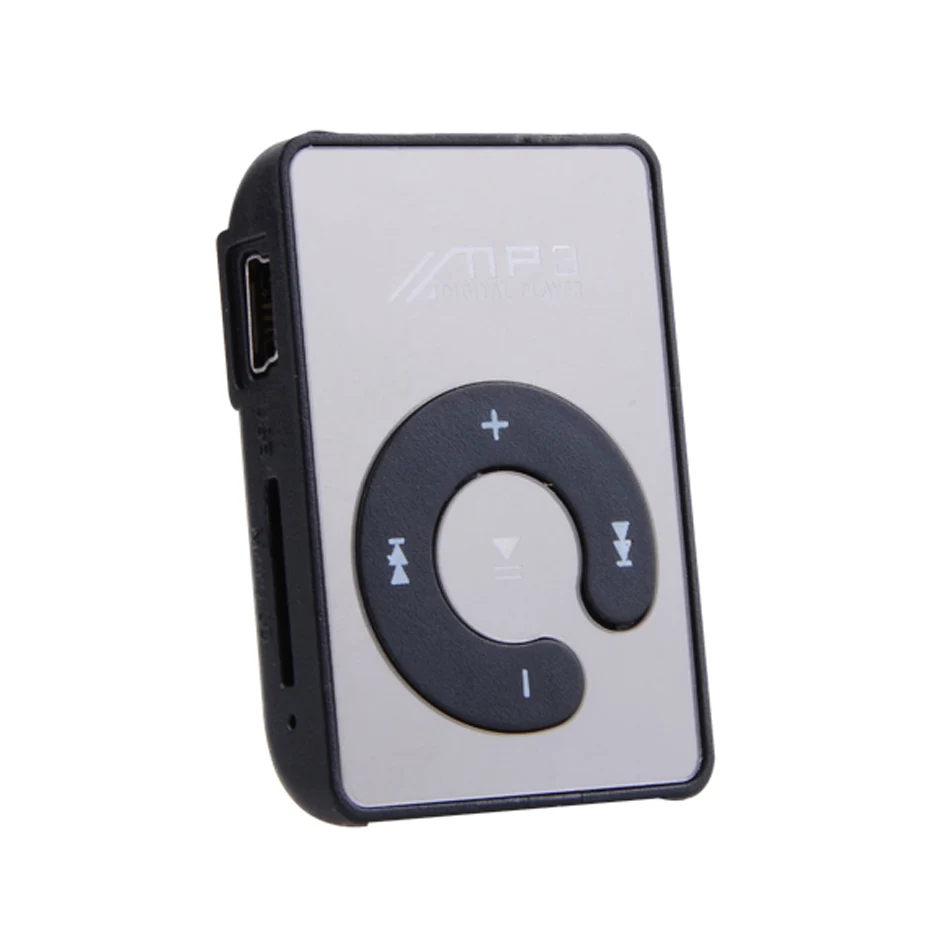 2016 НОВЫЙ Мини Clip Mp3-плеер/спорт Зеркало Mp3 SD/TF карта С Кнопки MP3 Music Media Черный