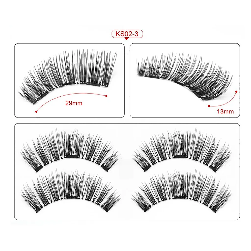 3D многоразовые магнитные накладные ресницы натуральные ресницы|Накладные