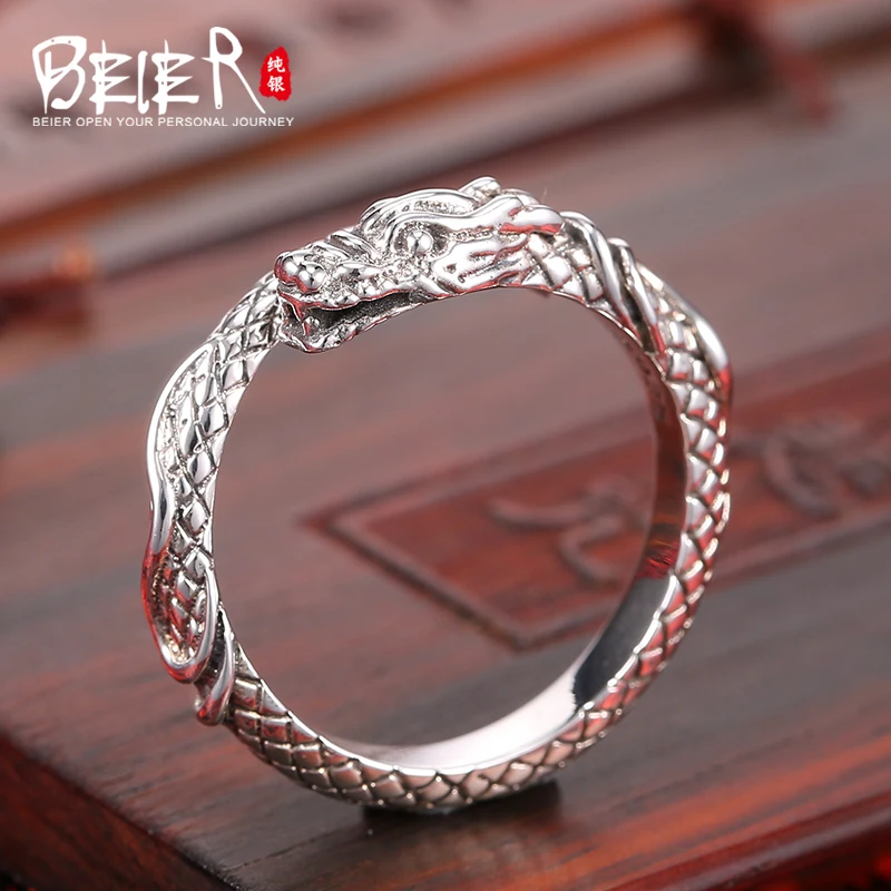 Мужское кольцо с драконом Beier украшение из стерлингового серебра 2015 BR925K012 |