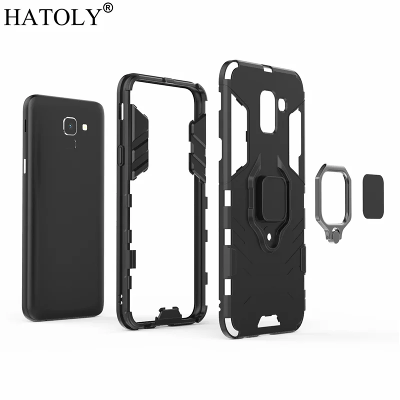 Чехол HATOLY для Samsung Galaxy J6 2018 чехол с магнитным кольцом на присоске Чехлы