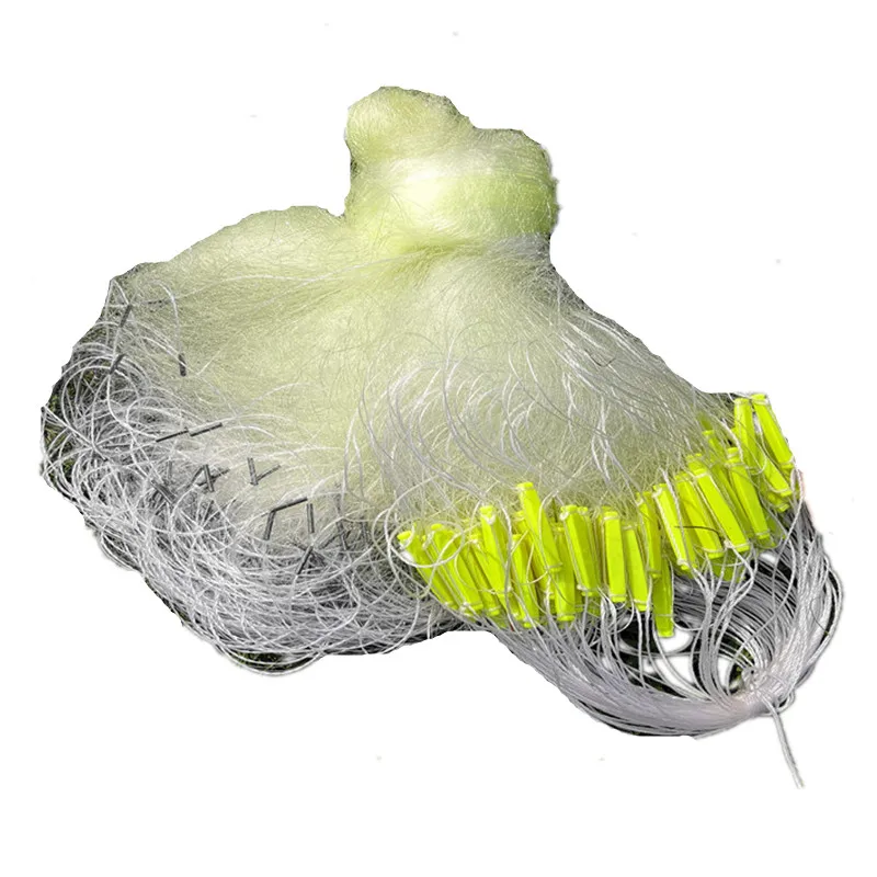 Прочная рыболовная сеть на глубину 1 5 2 м длина 80 нейлоновая трехслойная сетчатая