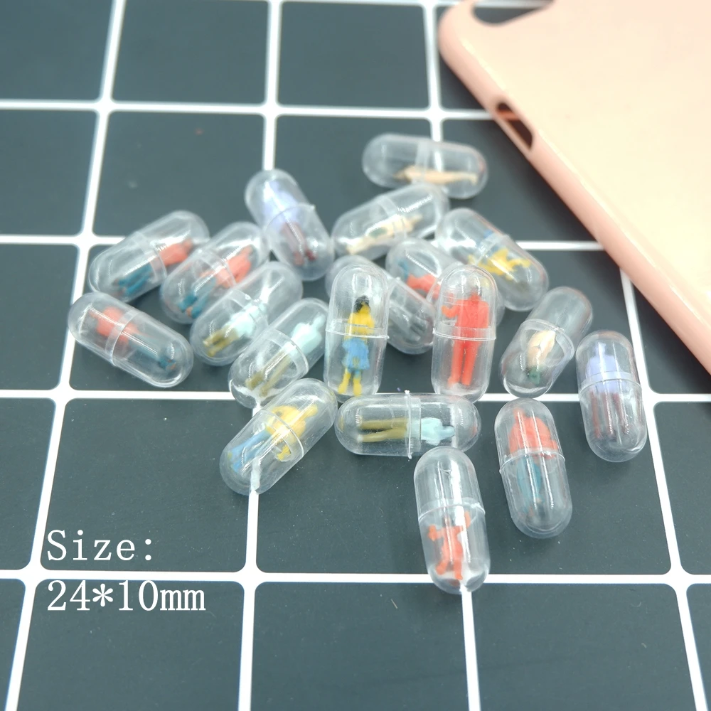 Кавайные пилюльки с маленькими человечками полимерные украшения для телефона