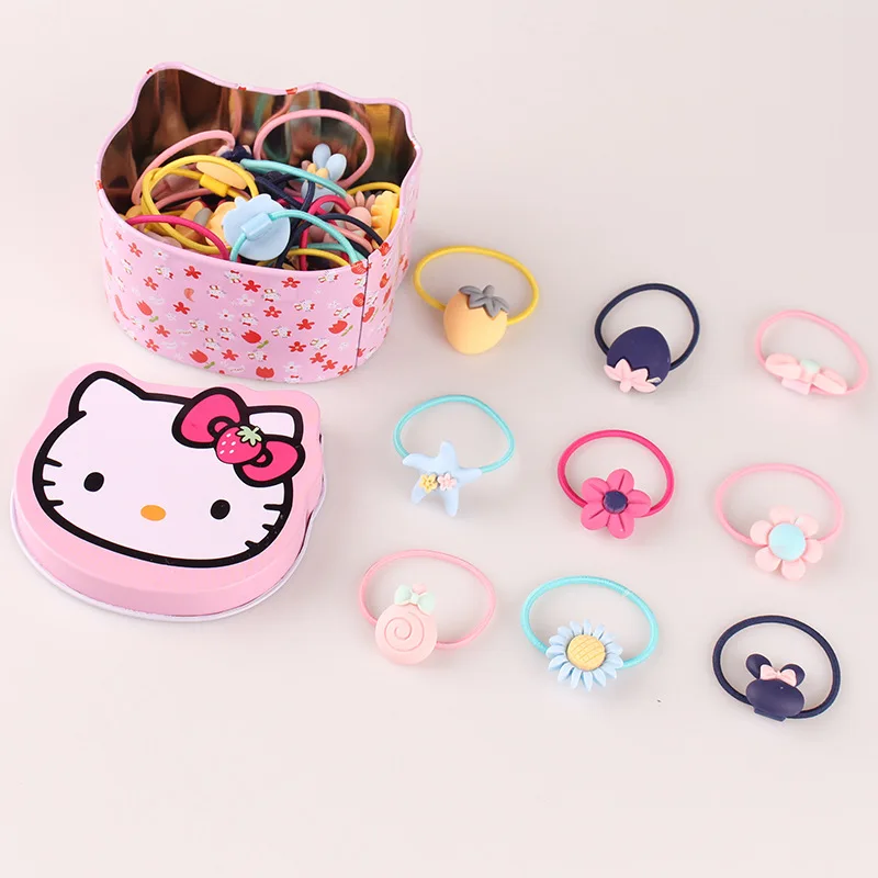 SLKMSWMDJ New Cute Children's Rubber Hair Accessories Baby Sun Flower Band Girls Set 40pcs | Детская одежда и обувь