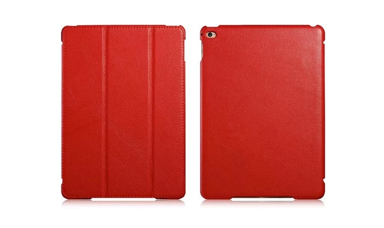 Чехол для ipad air 2, роскошный чехол из натуральной кожи для ipad air2, Модный чехол с текстурой личи для ipad air 2, черный, коричневый, розовый
