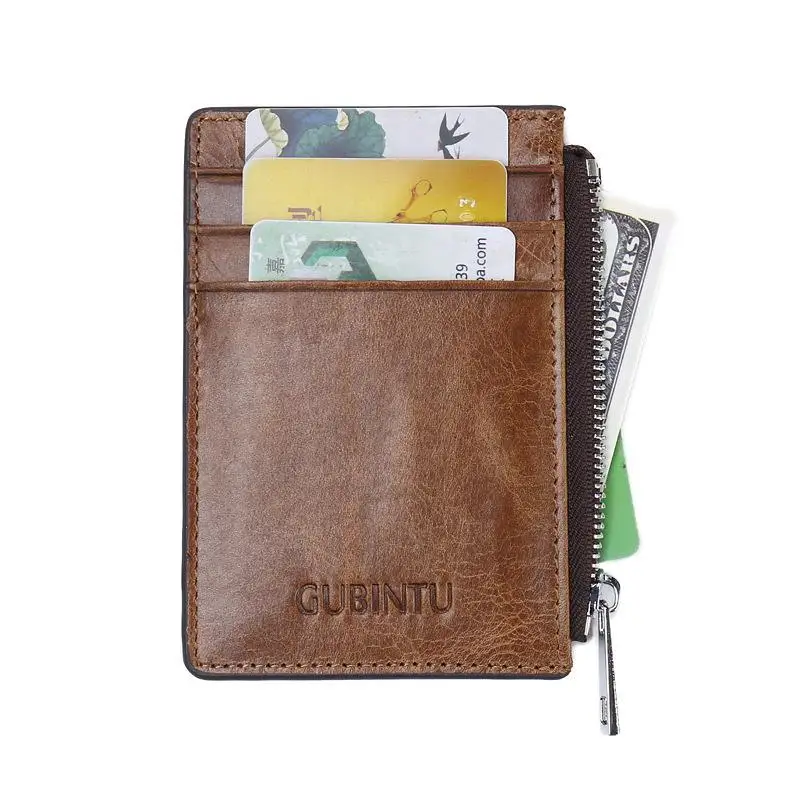 Gubintu RFID кошелек бренд мужской держатель кредитной карты Организатор Бизнес