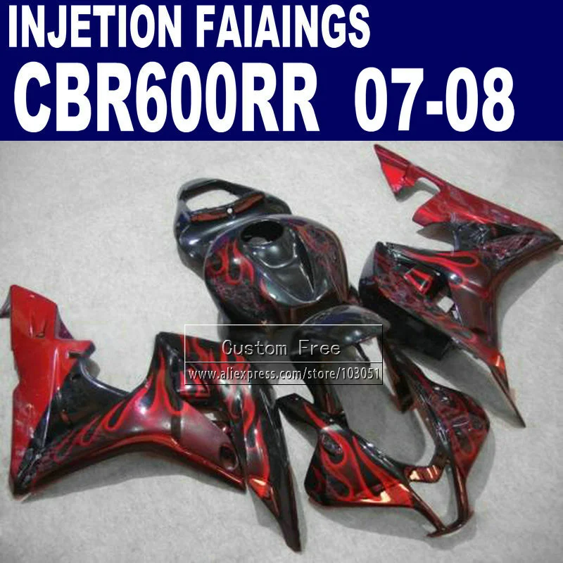 Комплект обтекателей под заказ для Honda 600 RR F5 комплект 07 08 CBR600RR CBR 600RR 2007 2008 детали