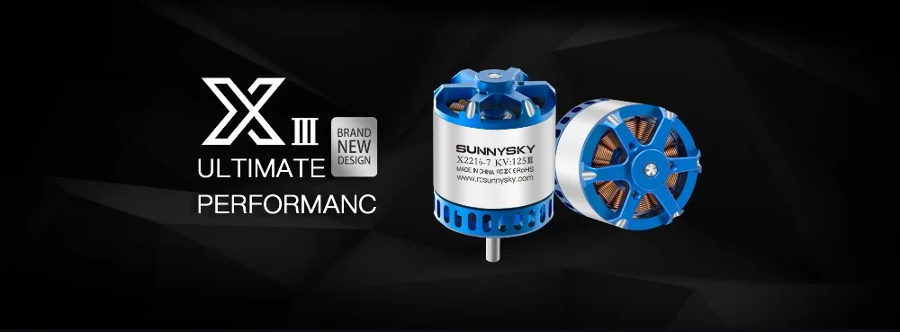 Sunnysky X2216-III X2216 880KV 950KV 1100KV 1250KV 1400KV бесщеточный мотор для RC квадрокоптера самолетов с фиксированным крылом самолета