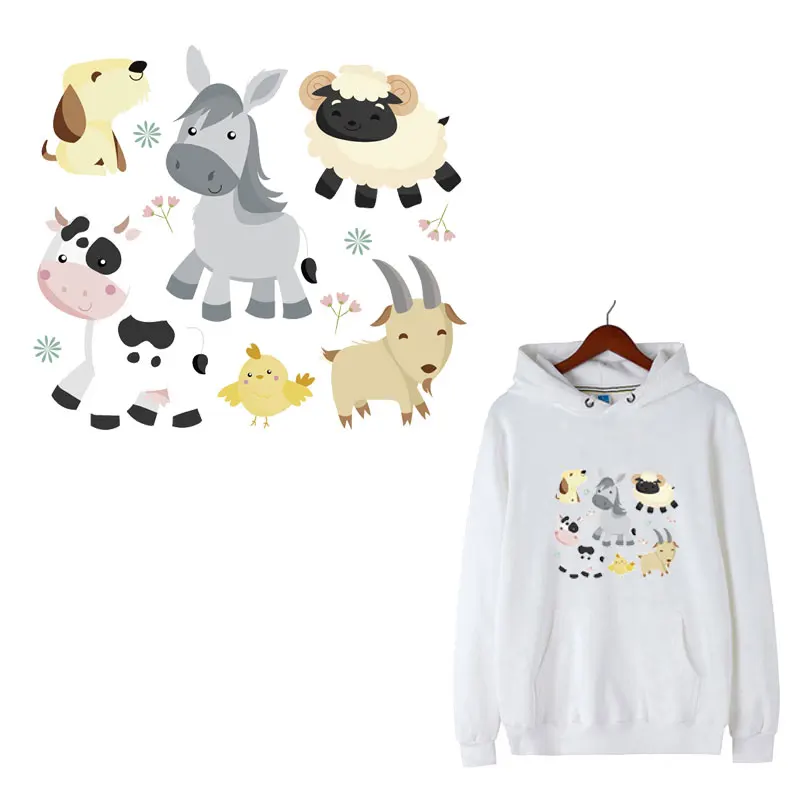 Мультяшная симпатичная термопереводная аппликация для маленьких собак утюжок