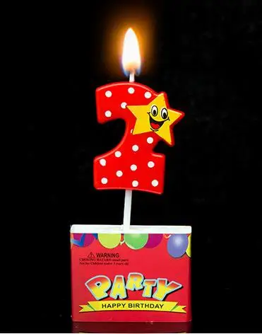 1 шт. Красная звезда номер 0 9 свечи для торта Топпер Для детей день рождения