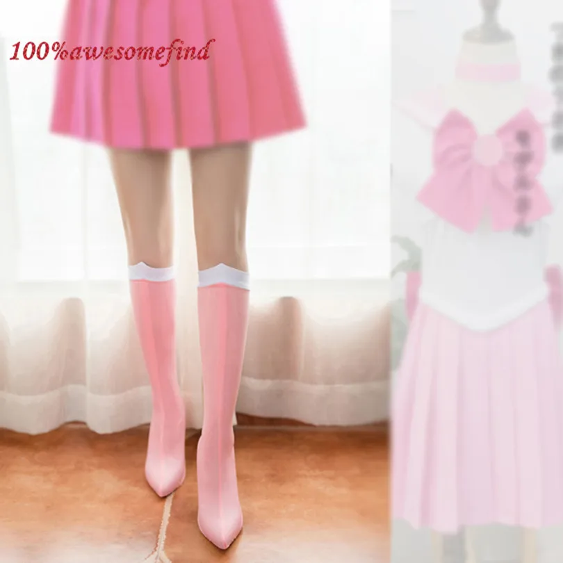 1pair chibimoon Сейлор Мун Усаги аксессуары для косплея носки костюм сапоги до колена чехол Сейлор чибимун Сейлор Венера чехол для обуви - Цвет: 1pair chibimoon