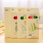 История природы цветные карандаши 36 цветные карандашный рисунок живопись канцелярские принадлежности для школы lapices de colores FB988