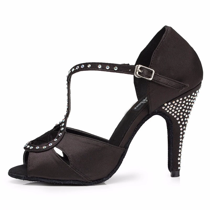 Женские танцевальные туфли на каблуке белые и черные высоком 8 5 см американские