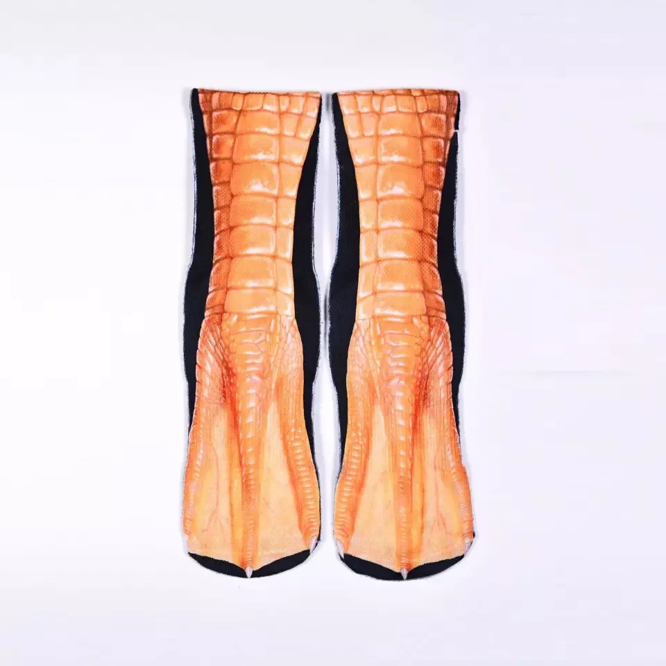 

3-D printed socks high elastic sports socks with heels, animal paw socks, digital socks