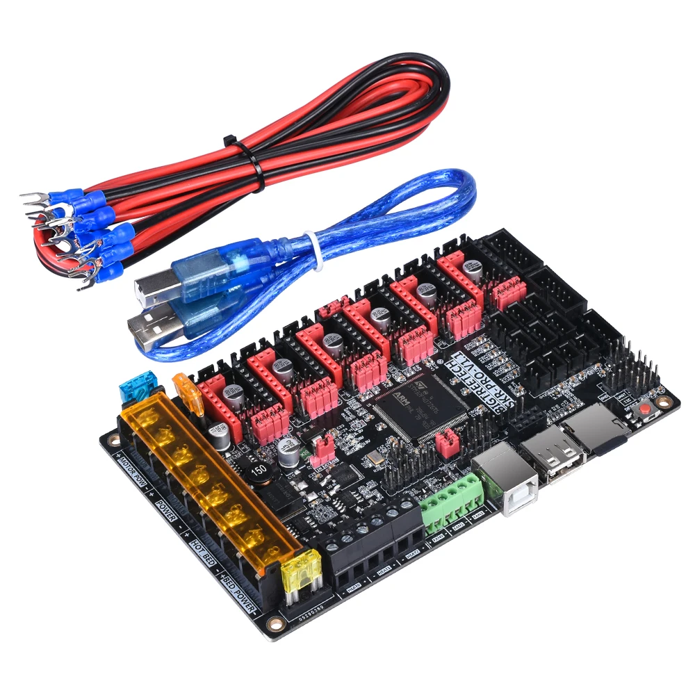 BIGTREETECH SKR PRO V1.1 плата wifi и TFT35 сенсорный экран комплекты+ 6 шт. TMC2209 TMC2208 UART TMC2130 VS MKS GEN L части 3d принтера