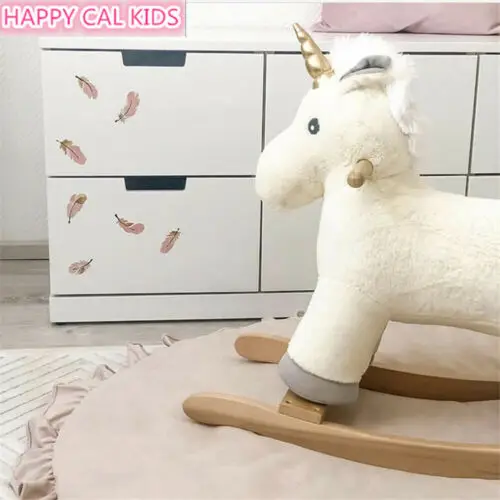 16 шт. прибытие Угловое перо декор Съемная Настенная Наклейка Спальня Фон