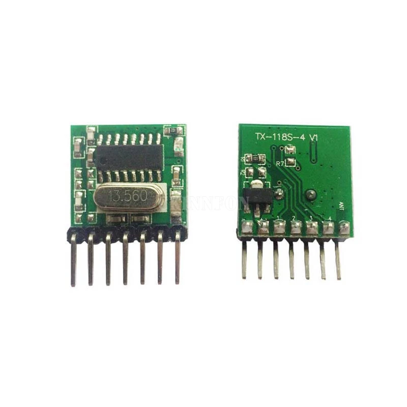200Pcs/Lot 433 Mhz Superheterodyne RF wireless transmitter module 1527 Encoding EV1527 Code 3V-24V For Remote control | Электроника
